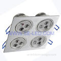 12W Square Warm white Aluminium LED Ceiling Light